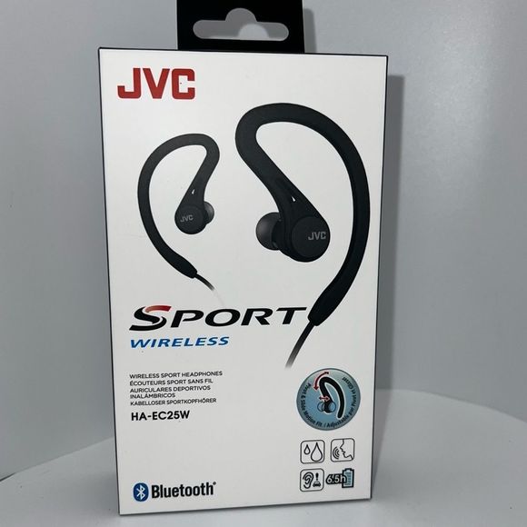 JVC Office 8 Jvc Ear Clip Bluetooth Wireless Sport Headphones New